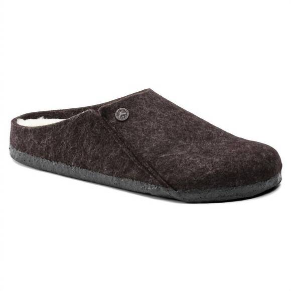 NEW BIRKENSTOCK women's zermatt shearling slippers in mocha - Picture 4 of 4